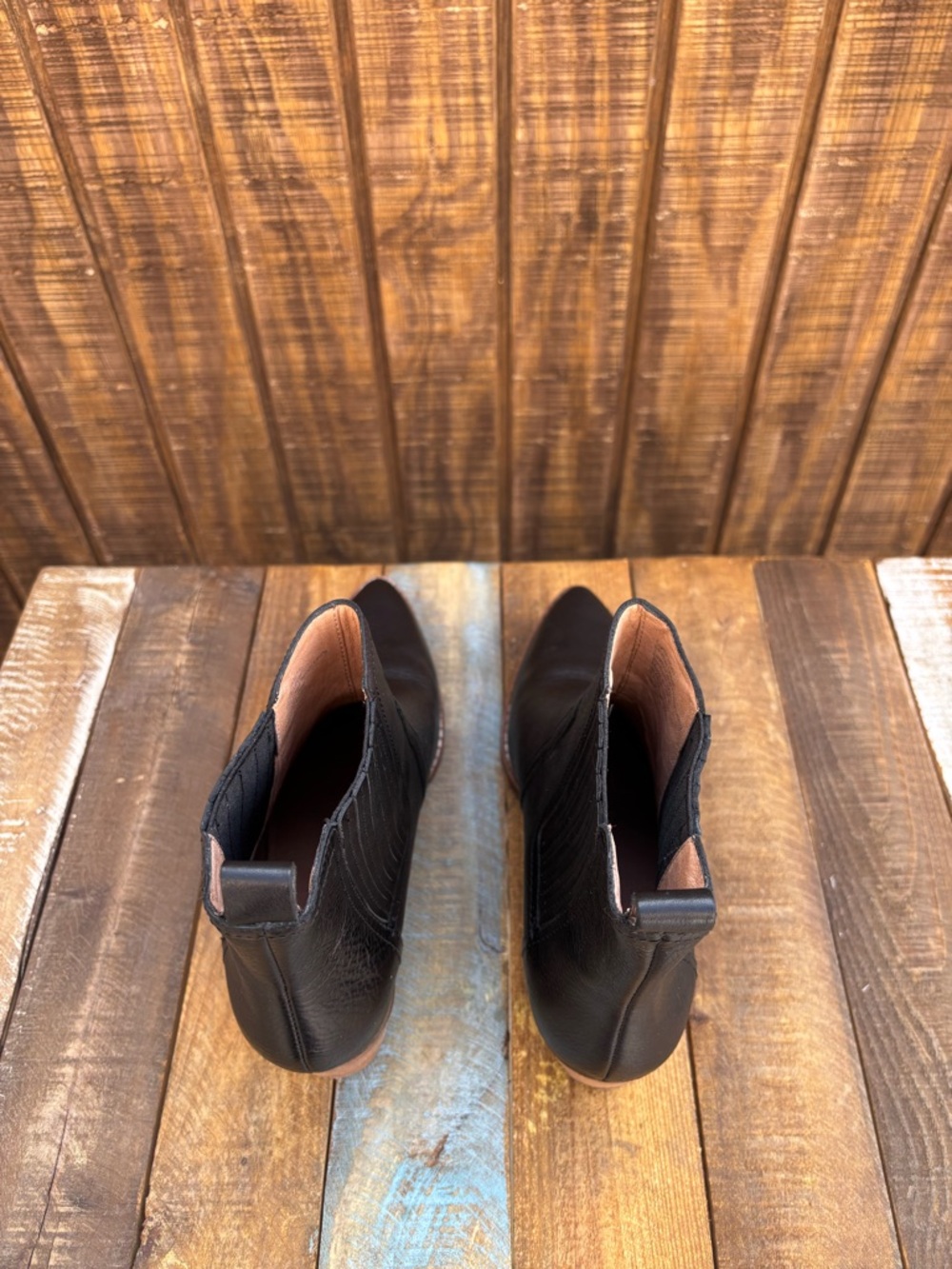 Madewell Chelsea Black Leather Ankle Boots - Picture 12 of 16